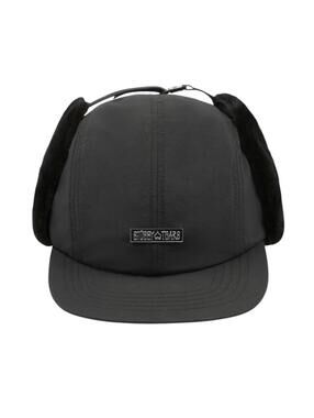 Denim Tears x Stussy Black Ear Flap Cap